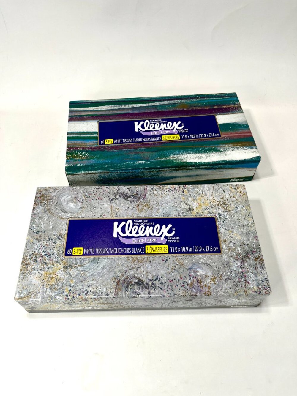 NEW [Lot of 2] Vintage 1996 Kleenex Extra Large Facial Tissues 3-Ply